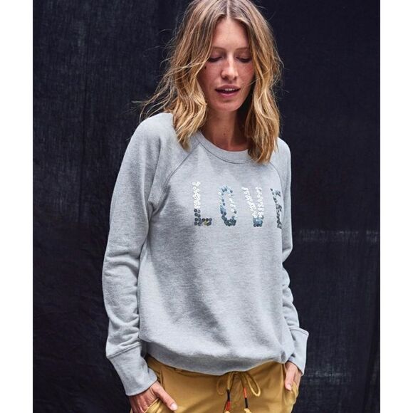 Sundry Love Embellished Sweatshirt size Large - Picture 4 of 11
